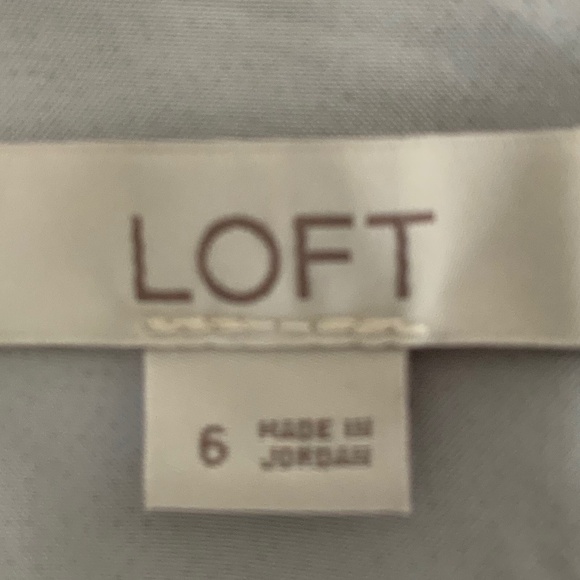 LOFT Neutral Buffalo Ivory Grey Tan Plaid Mini Skirt SZ 6 - Picture 4 of 8